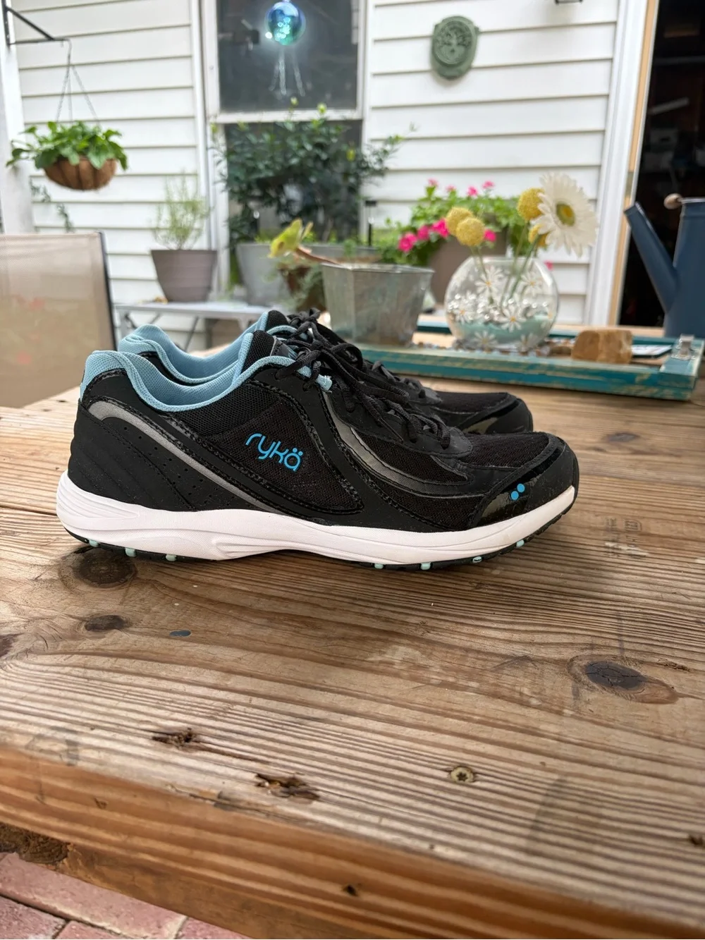 Ryka Dash 3 Women’s 11M Black Blue Walking Athletic Sneakers
